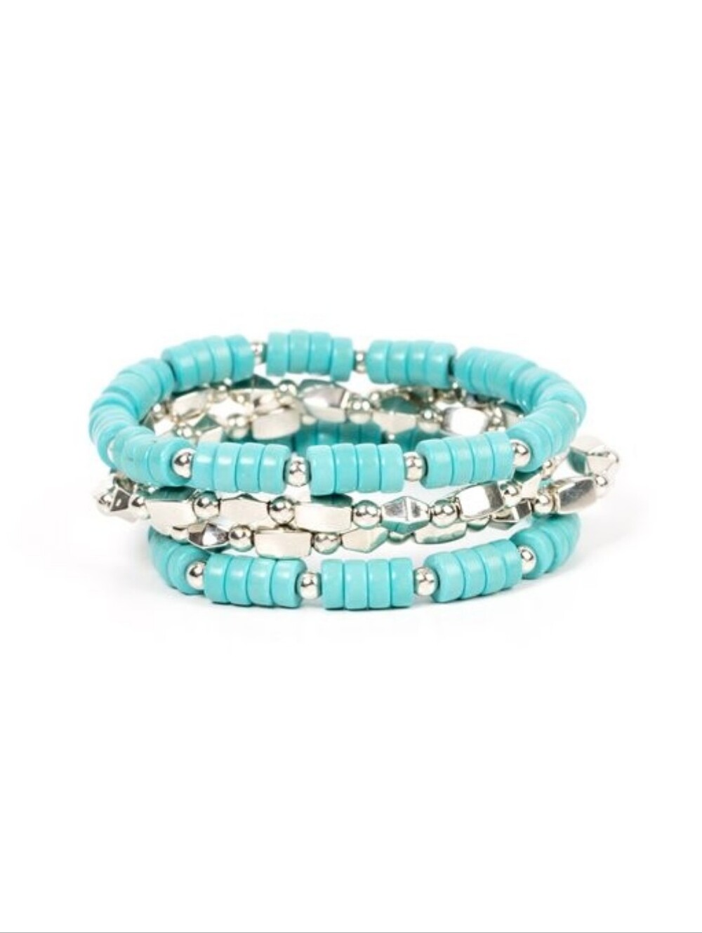 paparazzi Turquoise Beaded Multi-Strand Bracelet